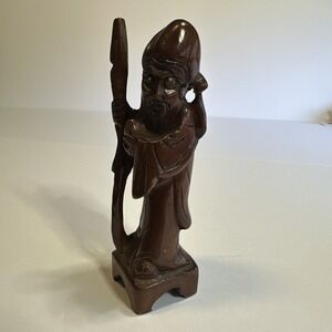Vintage Hand carved Chinese Collectible God of Longevity 4" Tall